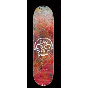 AUTOGRAPHED Bam Margera Zero Skateboard Signed “Single Skull” Deck